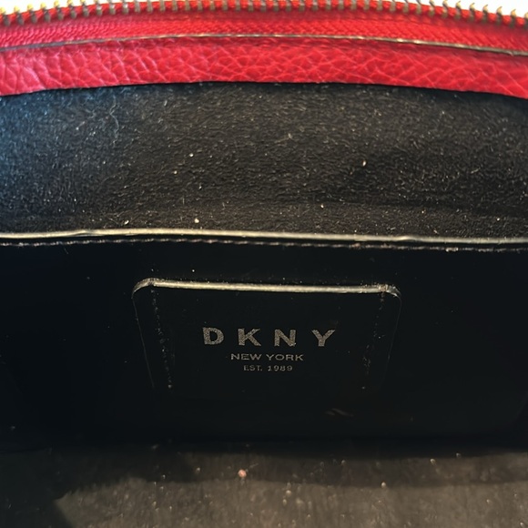 DKNY Red Leather Shoulder Bag - Picture 6 of 6